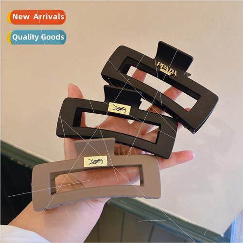 Korean fall winter ins large 13cm frosted square plate hair