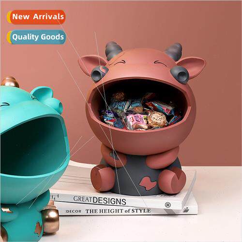 Cute wind cow coaxing desktop candy storage joy storage key