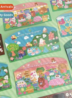 Adorable outing diary goo card stickers cute cartoon childre