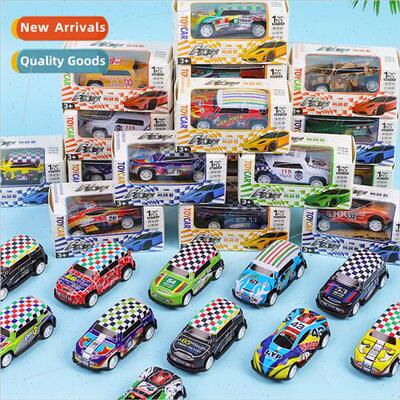 Childrens boxed boomerang tin car alloy toy car boys skiddin