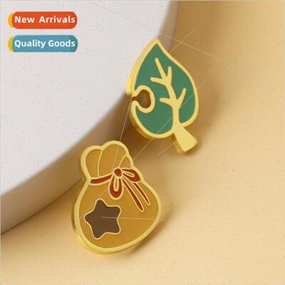 Cartoon Friends of the 适用est Animal Samurai Money Bag Leaf