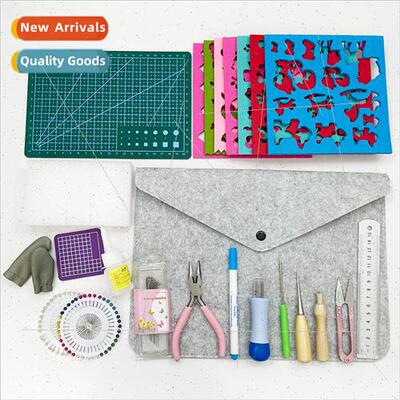 Wool felt poking fun material k tool set handmade diy tools