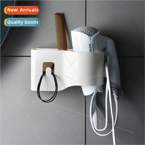 Hair dryer rack bathroom shelves bathroom wall mounted fan r