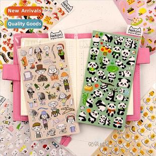 Panda Cute Emoji Sushi Decoration Animal Teeth Stickers Cake