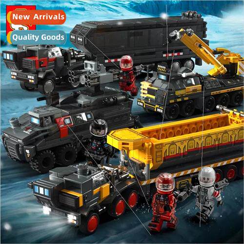 Building blocks stray earth boy engineering car assembled ch