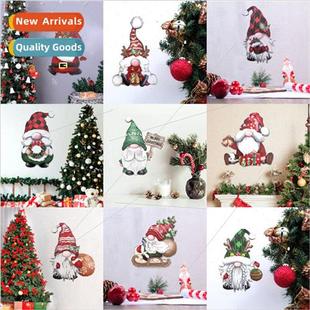 gnome wood stereo new wall santa woodpcs Christmas board