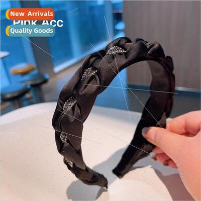 black twisted braid rhinestone hairpin out hundred ageing he