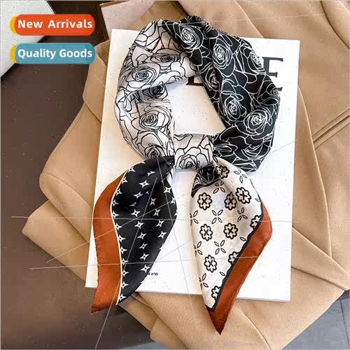 Korean  cashew flower fashion simulation silk 70 small squar
