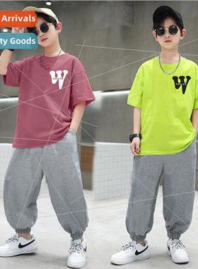 Children clothing boys summer cotton su 2023 new summer loos