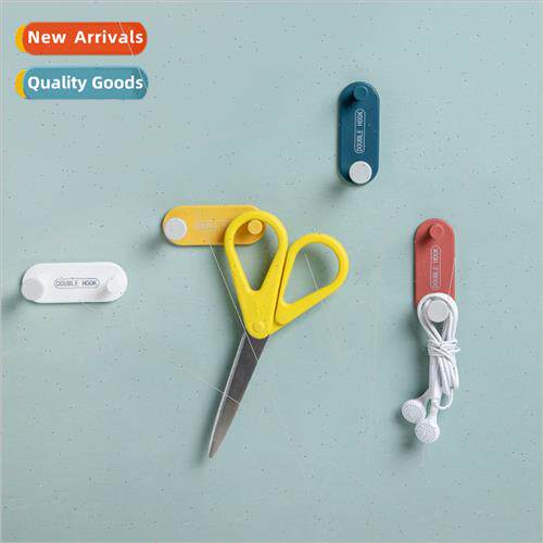 -marking hooks no-hole plastic double hooks colorful colorfu