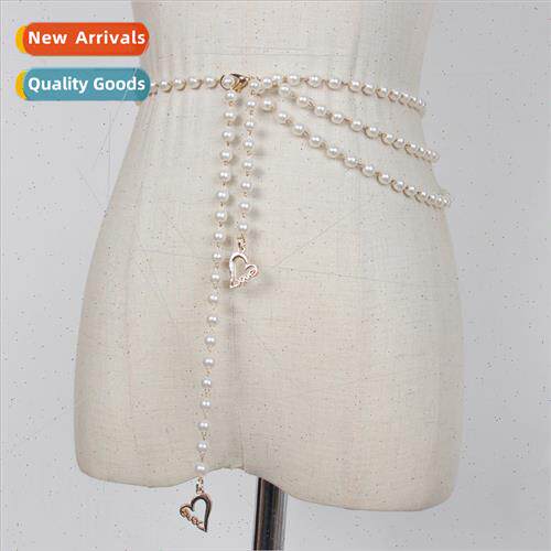 Pearl waist chain female multi-layer dress sub waist decorat