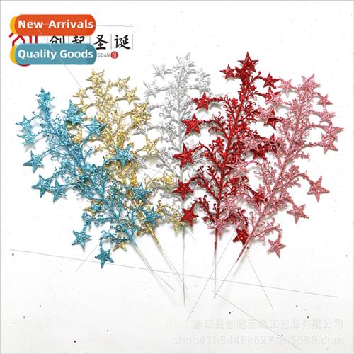 Christmas gold onion powder decorative star  branches diy Ch