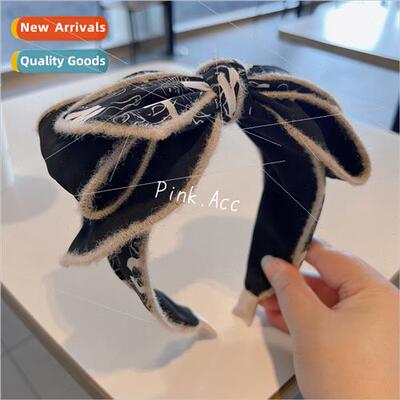 Autumn winter new ins temperament burlap print graffi large