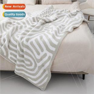 fresh sofa half blanket thickene fleece Scandinavian