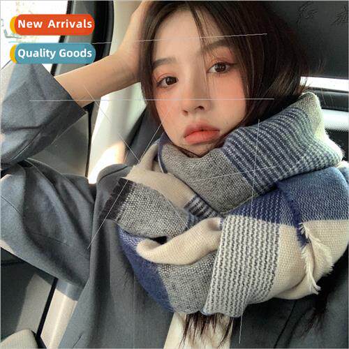 Autumn winter students couple scarf Korean  comtable retro h