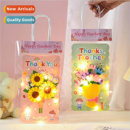 Teacher Day card children handmade diy material kindergarten