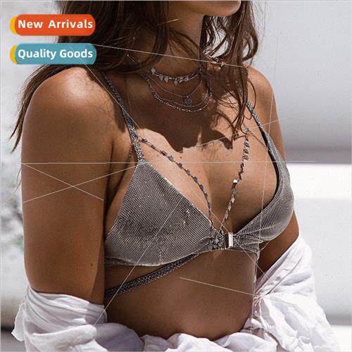 Europe new simple set shooting bikini body chain chest jewel