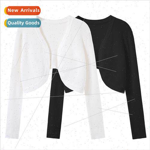 Spring Autumn short wool outwear shawl kn sweater female car