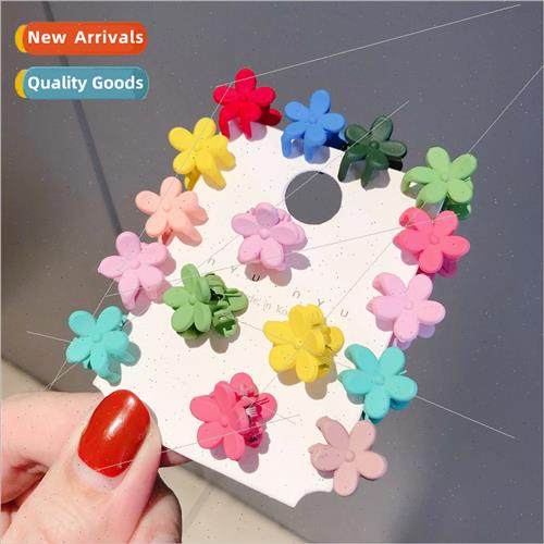 Korea Hyuna hair clips female colorful small flower grab cli
