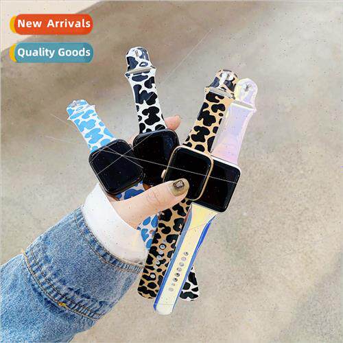 适用 Apple iWatch watch se strap leopard Apple Watch123456 g