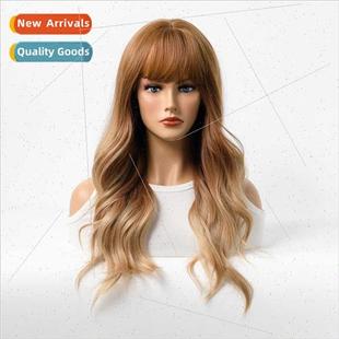 hair ful wig realistic wave big curly long female new Europe