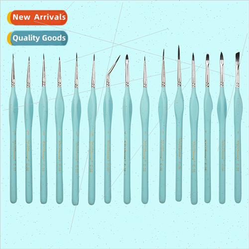 Nylon Hair Outlining Brushes 15pcs Set Nail Art Watercolor G