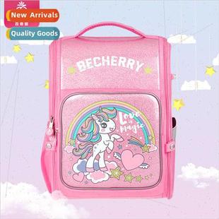 horse pink rainbow lightweight super schoolbag children cute