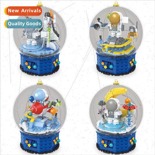D001 small particle building blocks crystal ball music box a