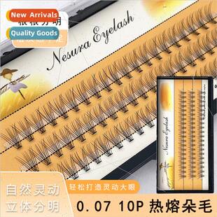 0.07 10P Hot Melt Extensions Duo Hair Scarecrow False Eyelas