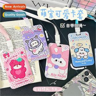 Access Card Holder Cartoon Meal Campus Cute Bus Student