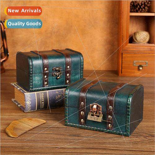 retro storage wooden box packaging jewelry box handmade wood