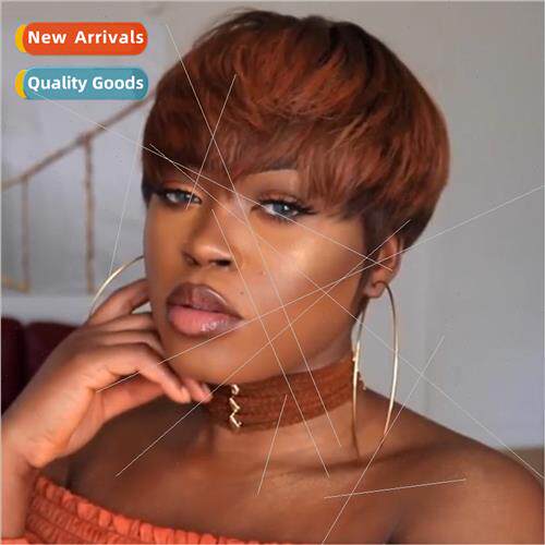 Europe short ladies short hair chemical fiber head covering