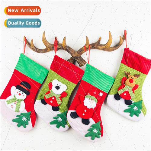 Christmas stocking gift bag Corduroy mouth Christmas stockin