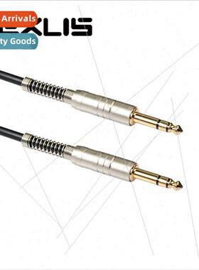 Gold-plated plug electric guitar microphone mixer large thre