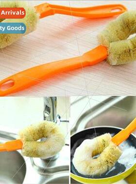 Creative Hemp Fiber Long Handle Pot Washing Brush Kchen Dish