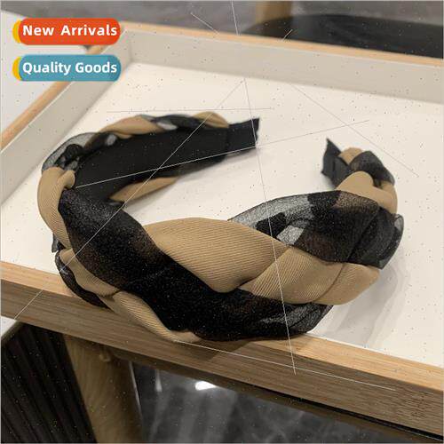 high cranial top twist hair band female  versatile fashion p
