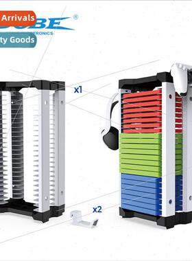 PS5 Disc ngle Tier Storage Disc Rack Swch/PS4 Disc Organizer