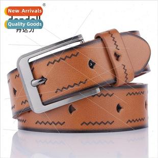New hollow men belts Teenagers hundred decorative jeans belt