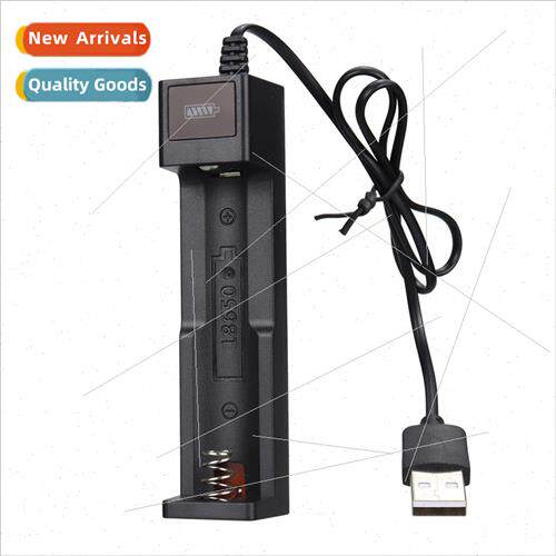 USB single slot 18650 lhium battery charger 3.7V flashlight
