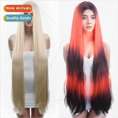 Ancient costume photo shoot wig extended thickened 110CM bei