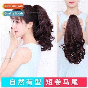 Wig Ponytail Women Long Curly Claw Clip On Short Pearly Pony