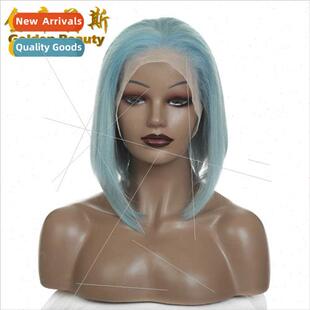 Real Short 13X6 Hair  WIG Lace Fashion Bobble Hair Cover