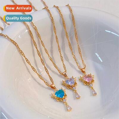 Girlfriends gift regular chain guardian angel necklace versa