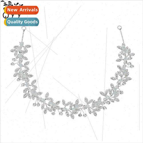 Europe jelly color soft chain hair bands alloy rhinestone le