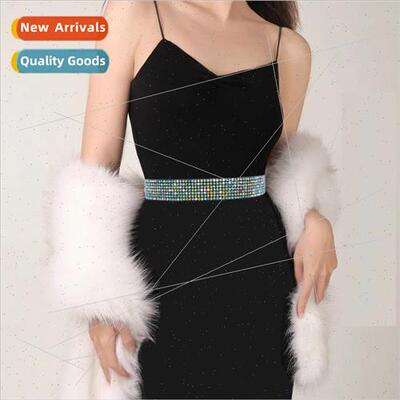 Haute sense fashion bling rhinestone belt women versatile el