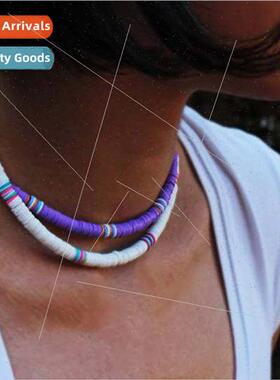 Europe summer beach wind new handmade necklace female stacke