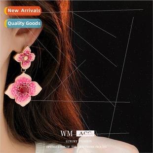 lver Flower Pin Earrings Jewelry Fashion Vintage Crystal