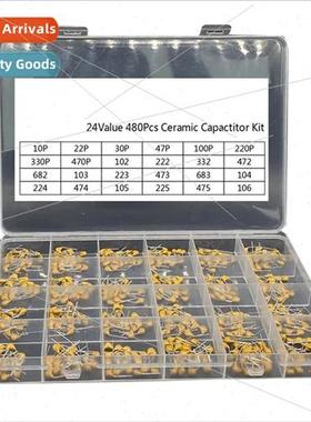 480PCS 600PCS Monolhic Capacor Set 10PF 10UF 50V 24 Kinds 20