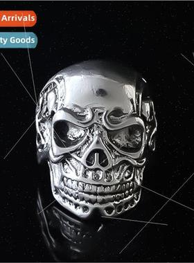 Europe hjewelry skull generals ring set tide men hundred vin