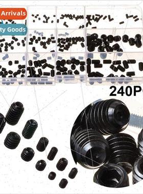 Hardware Screws 240PCS Hexagon socket set screws wh flat poi